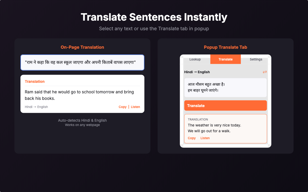 Hindi Dictionary — English Hindi Translator - 截图 1