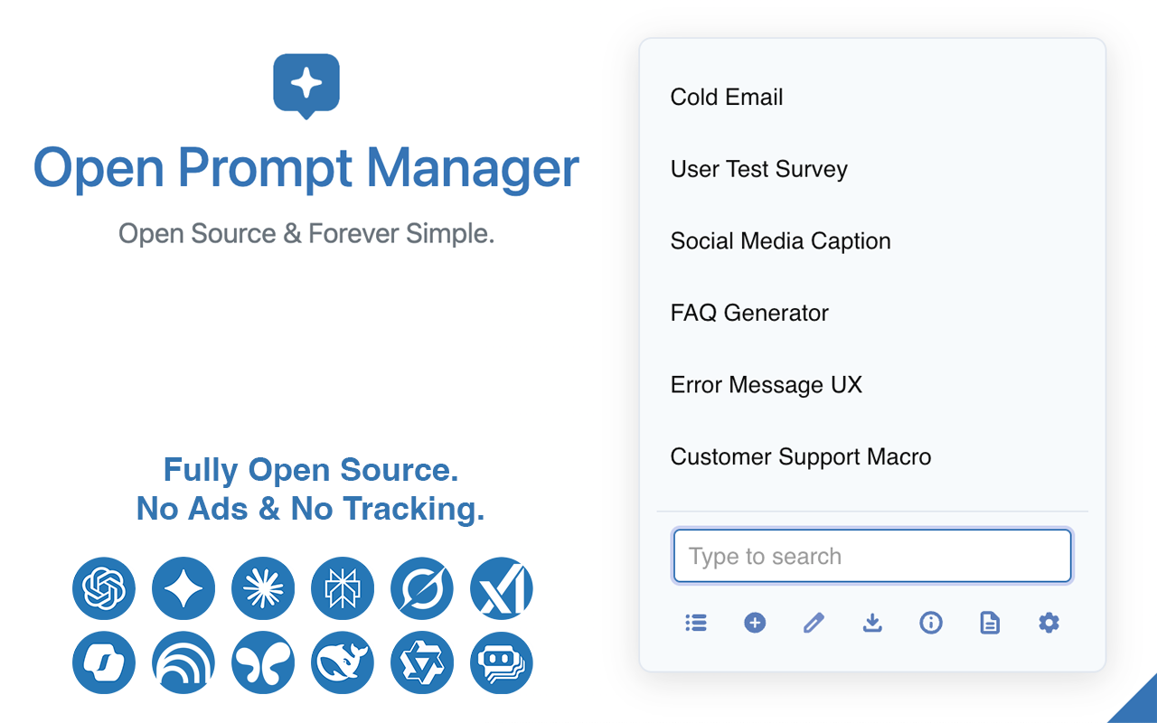 Open Prompt Manager - 截图 2