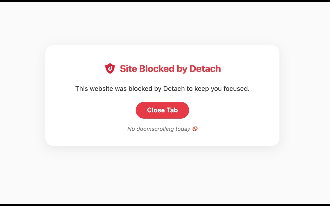 Detach Site Blocker - 截图 3