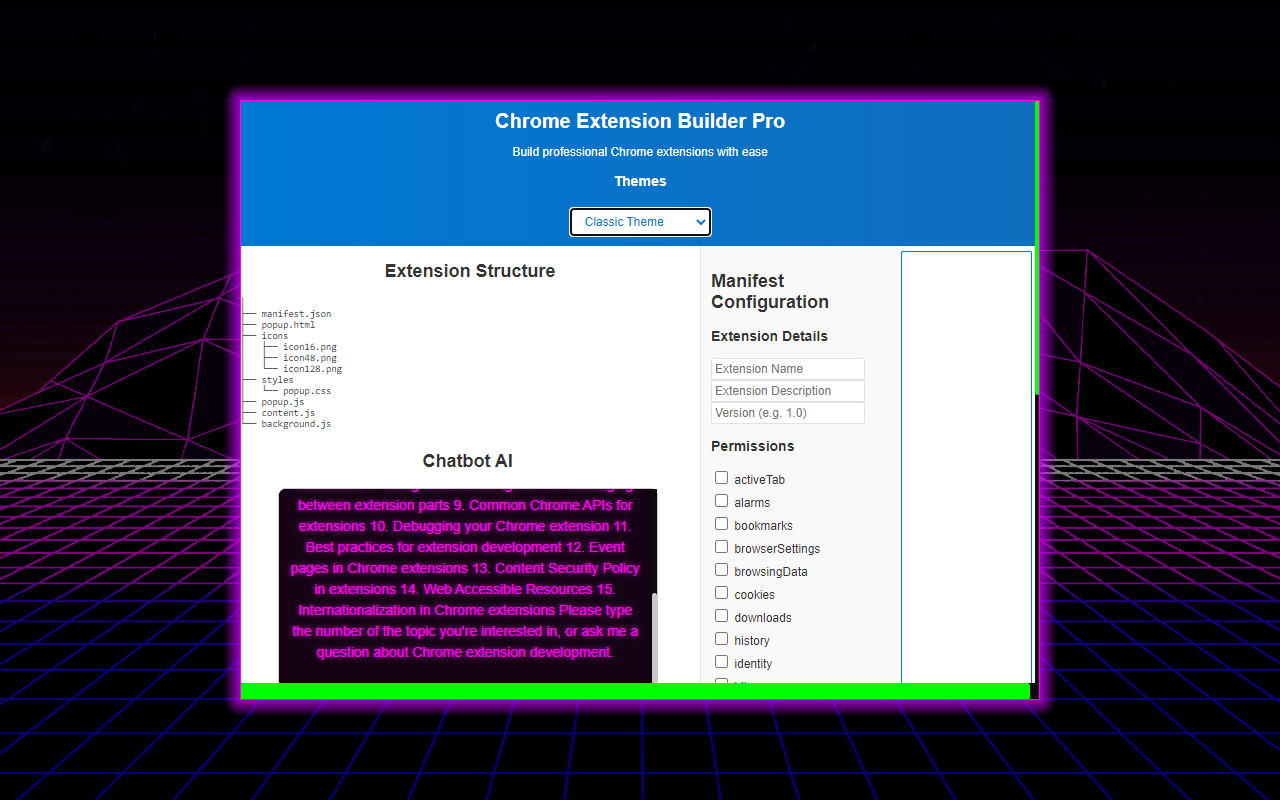 Chrome Extension Builder - 截图 2