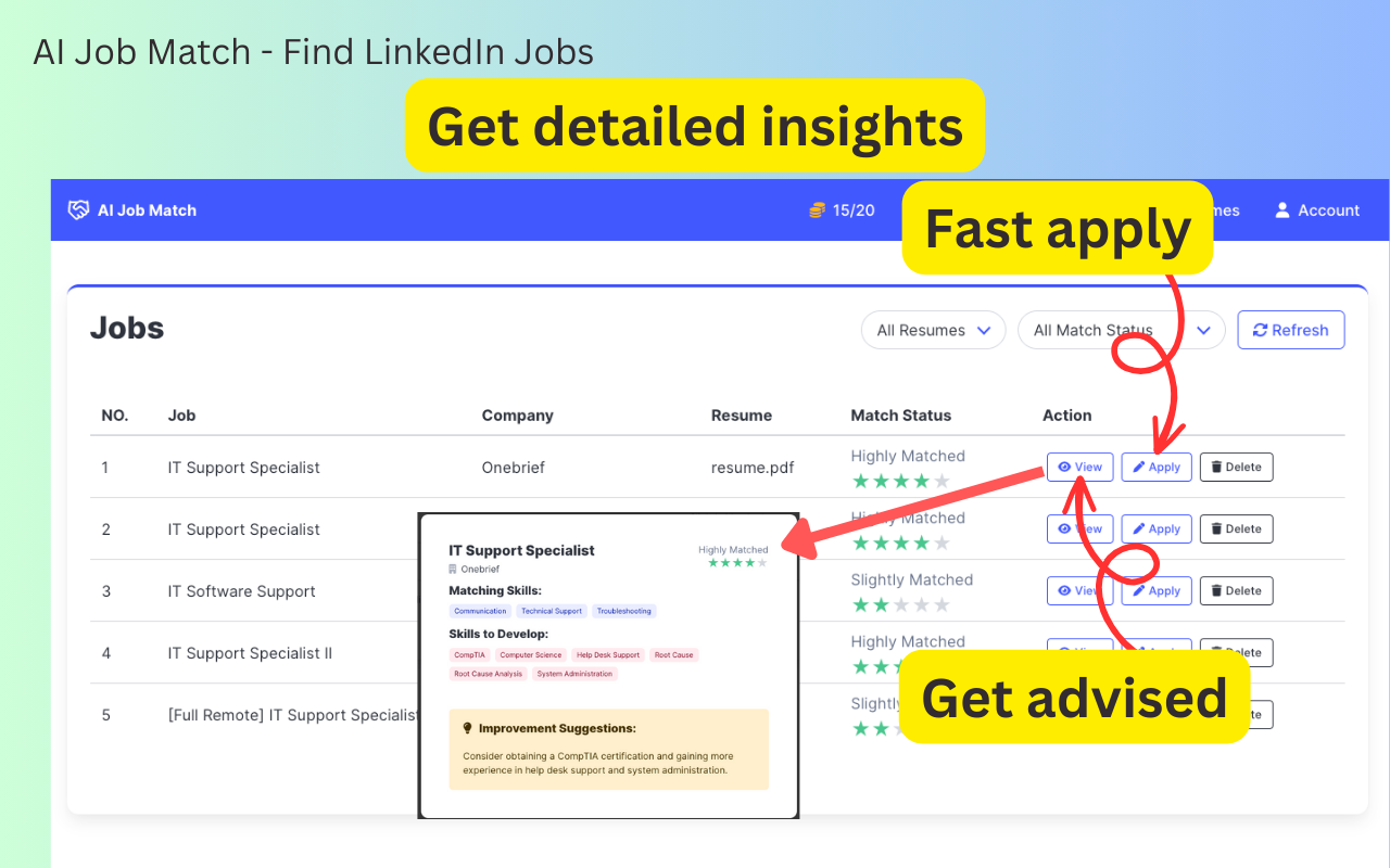AI职位匹配 - 寻找LinkedIn工作 - 截图 2