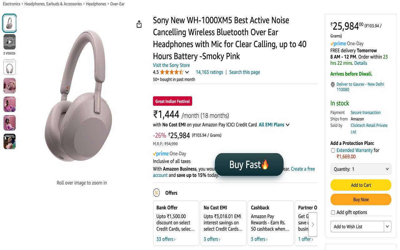 BuyFast - Amazon Flipkart Auto Checkout - 截图 5