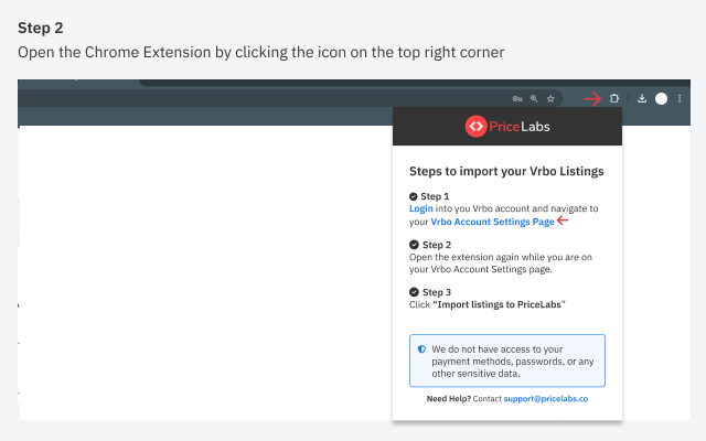 PriceLabs - VRBO Reconnection extension - 截图 4
