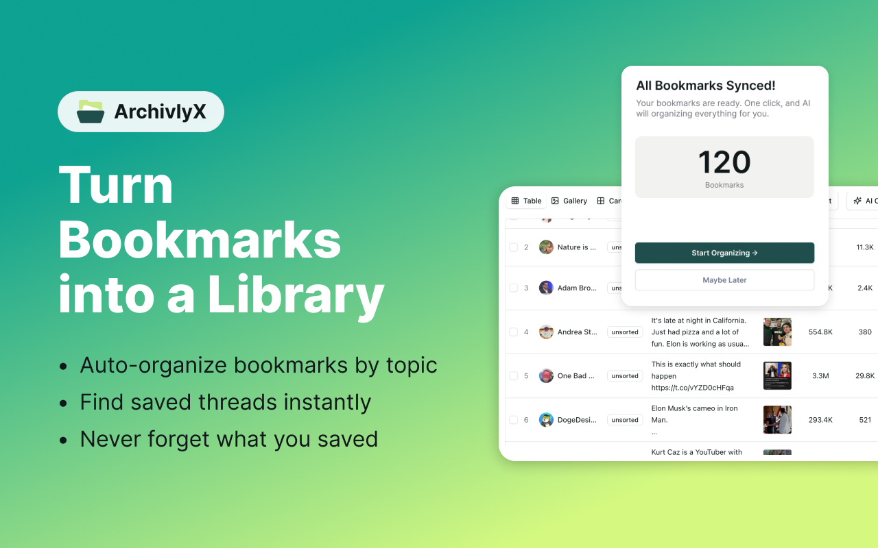 ArchivlyX – Manage & Export Your Twitter Data - 截图 2