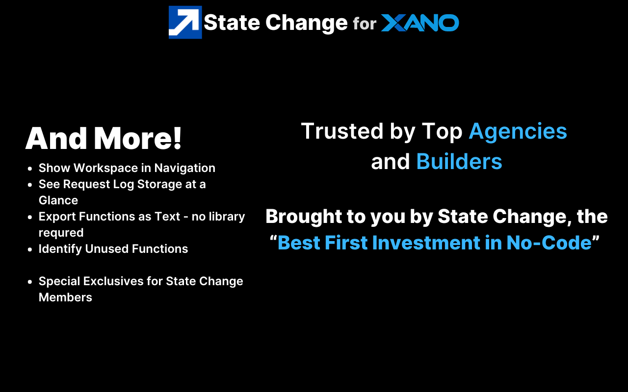 StateChange Power Tools For Xano - 截图 2