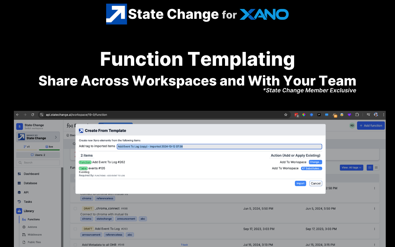 StateChange Power Tools For Xano - 截图 4