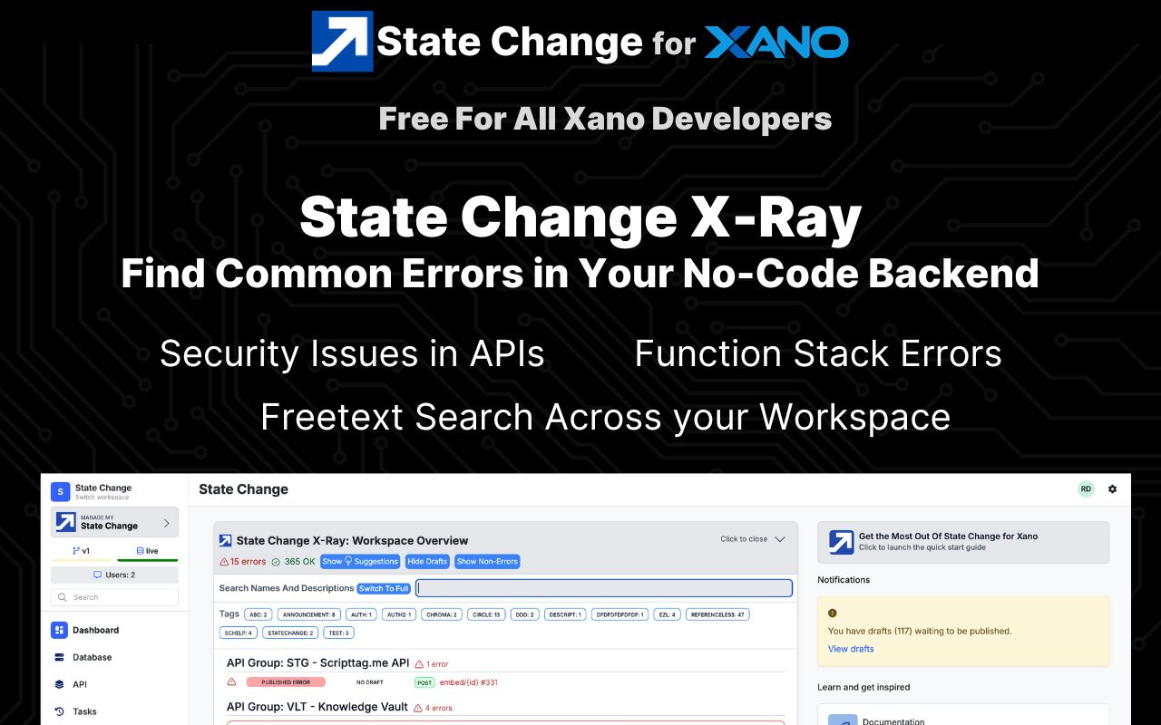 StateChange Power Tools For Xano - 截图 5