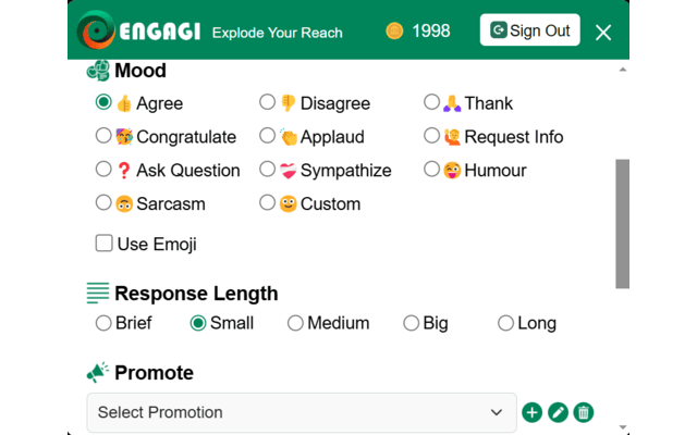 Engagi - AI for social media engagement - 截图 3