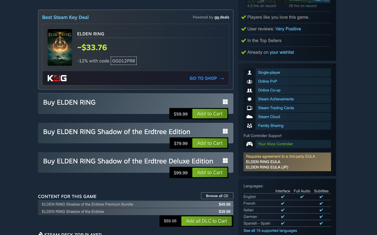 Steam Key Deal Finder - 截图 1