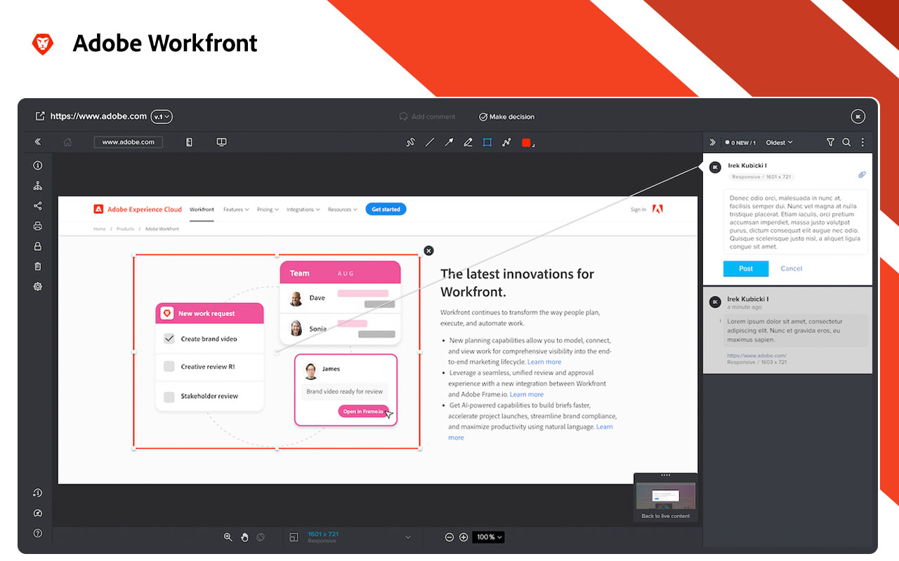 Adobe Workfront review tool - 截图 2