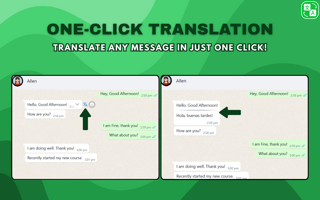 WhatsApp™ Web Translator - 截图 3