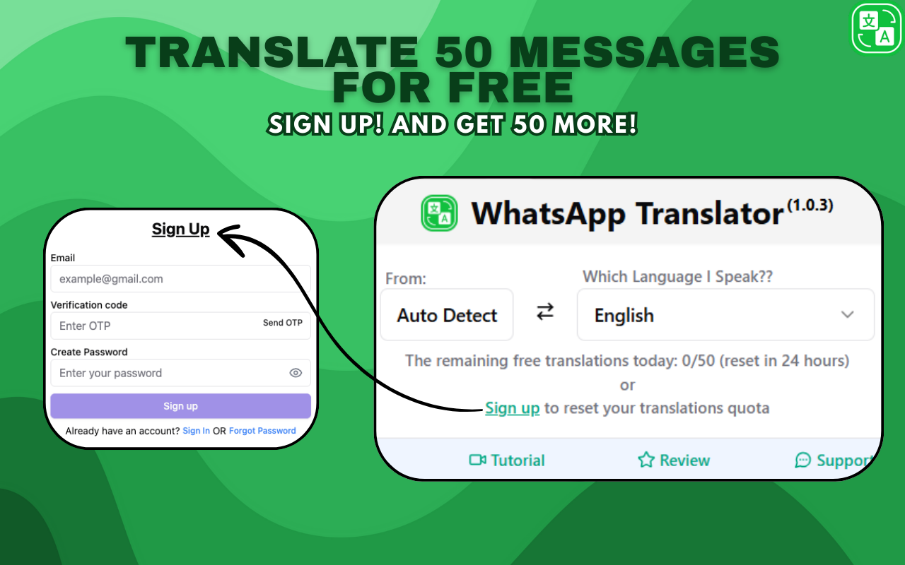 WhatsApp™ Web Translator - 截图 5