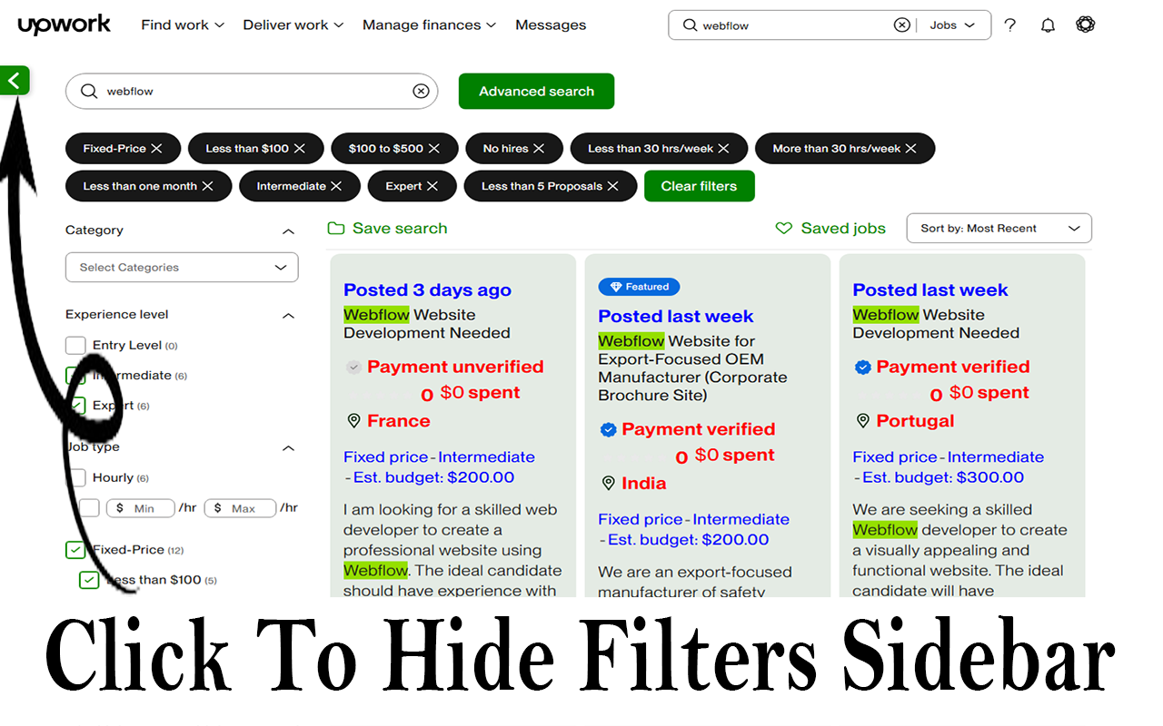 Upwork Modern Workflow — Review Jobs Faster with a 3-Column Layout - 截图 5