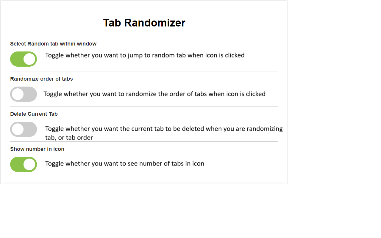Tab Randomizer - 截图 2