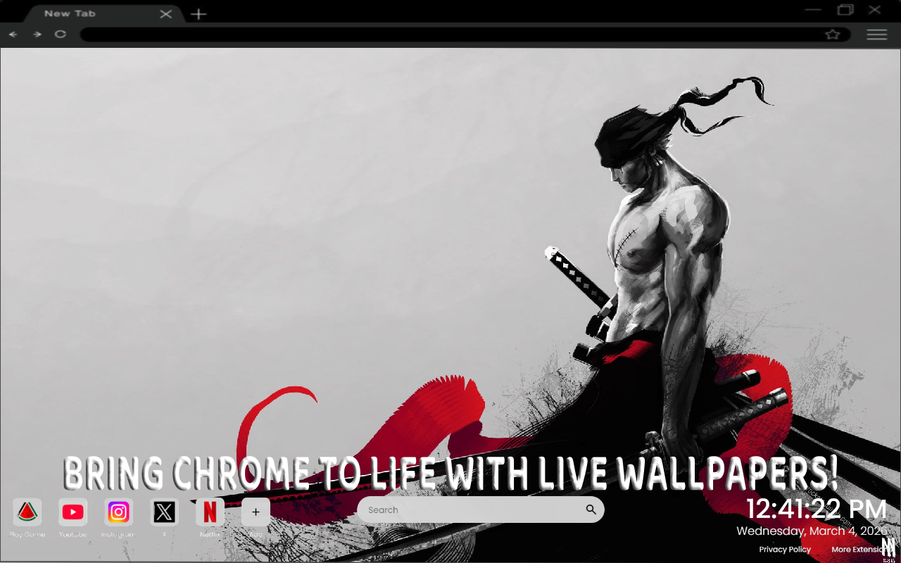 One Piece Roronoa Zoro live wallpaper - 截图 2