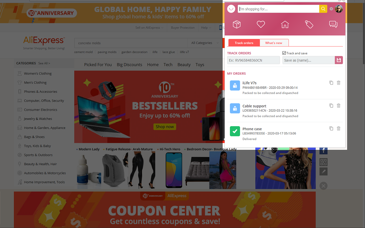 Shopping & Tracking Helper - 截图 3