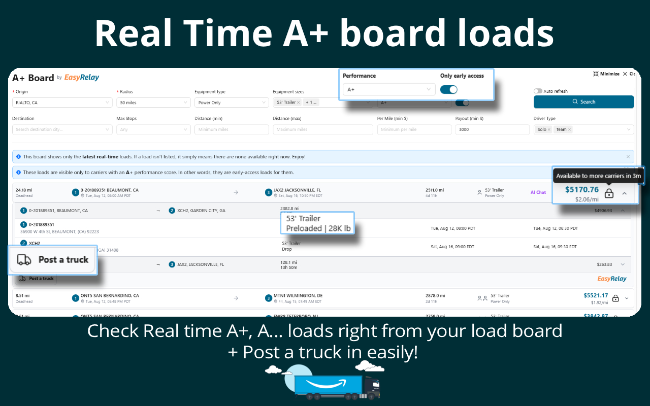 EasyRelay – Boost Dispatcher Productivity on Amazon Relay - 截图 3