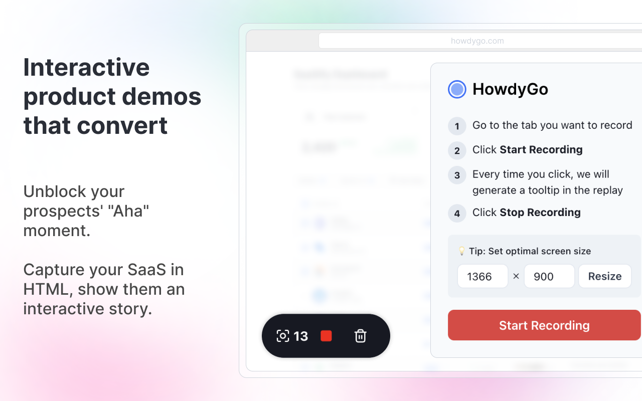 Interactive screen captures by HowdyGo.com - 截图 5