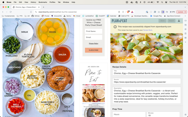 Plan To Eat Recipe Clipper - 截图 3