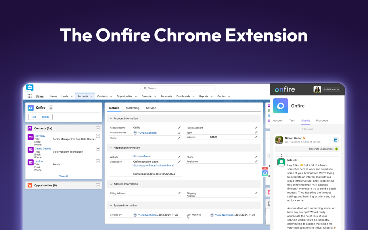 Onfire Chrome Extension - 截图 1