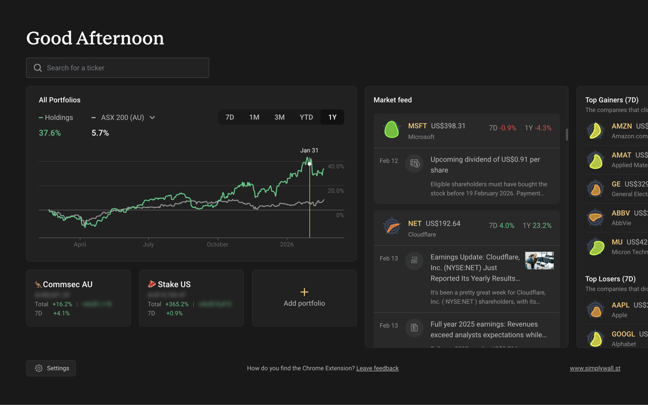 Stock Analysis Overlay (Simply Wall St) - 截图 2