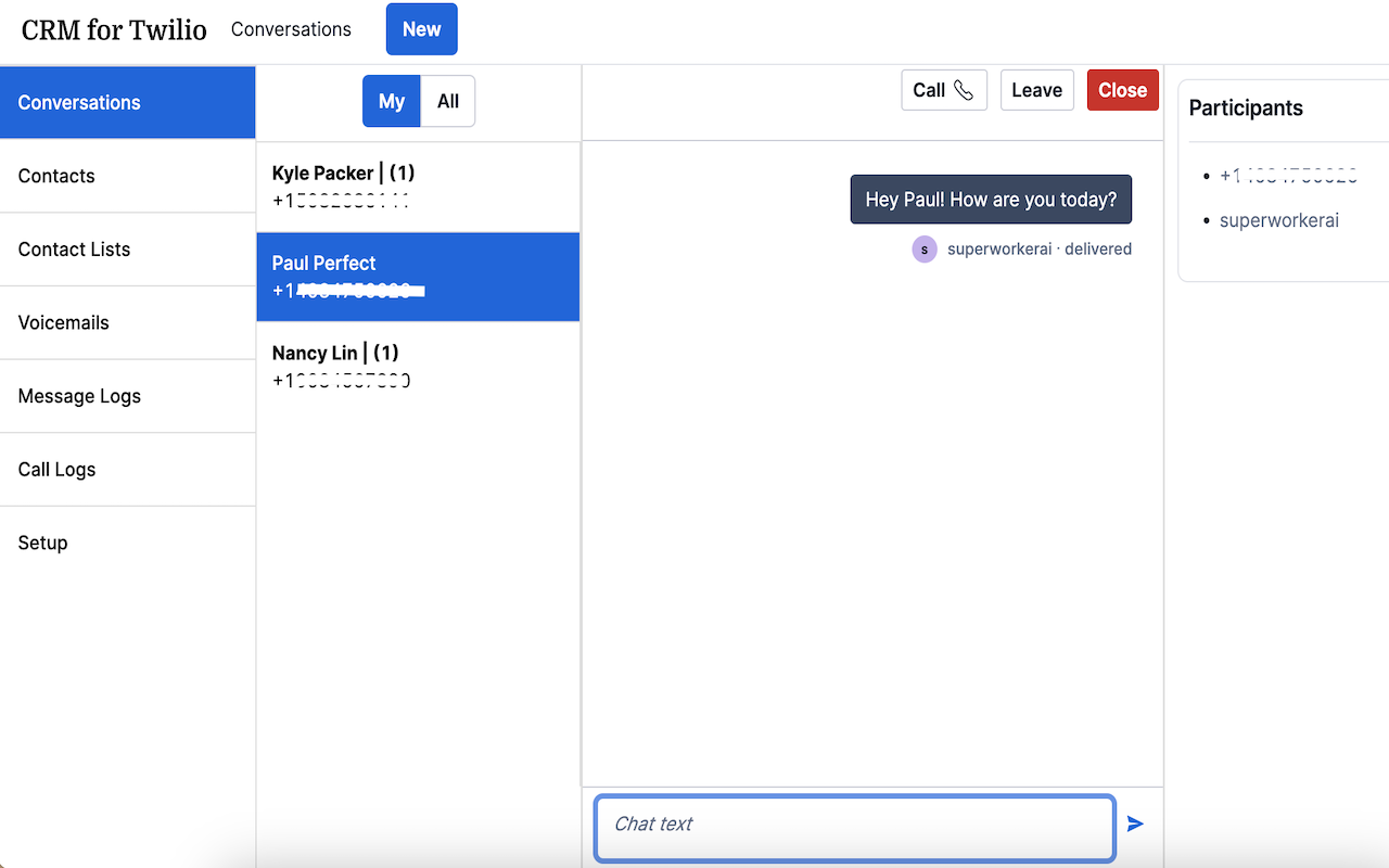 CRM for Twilio - 截图 1