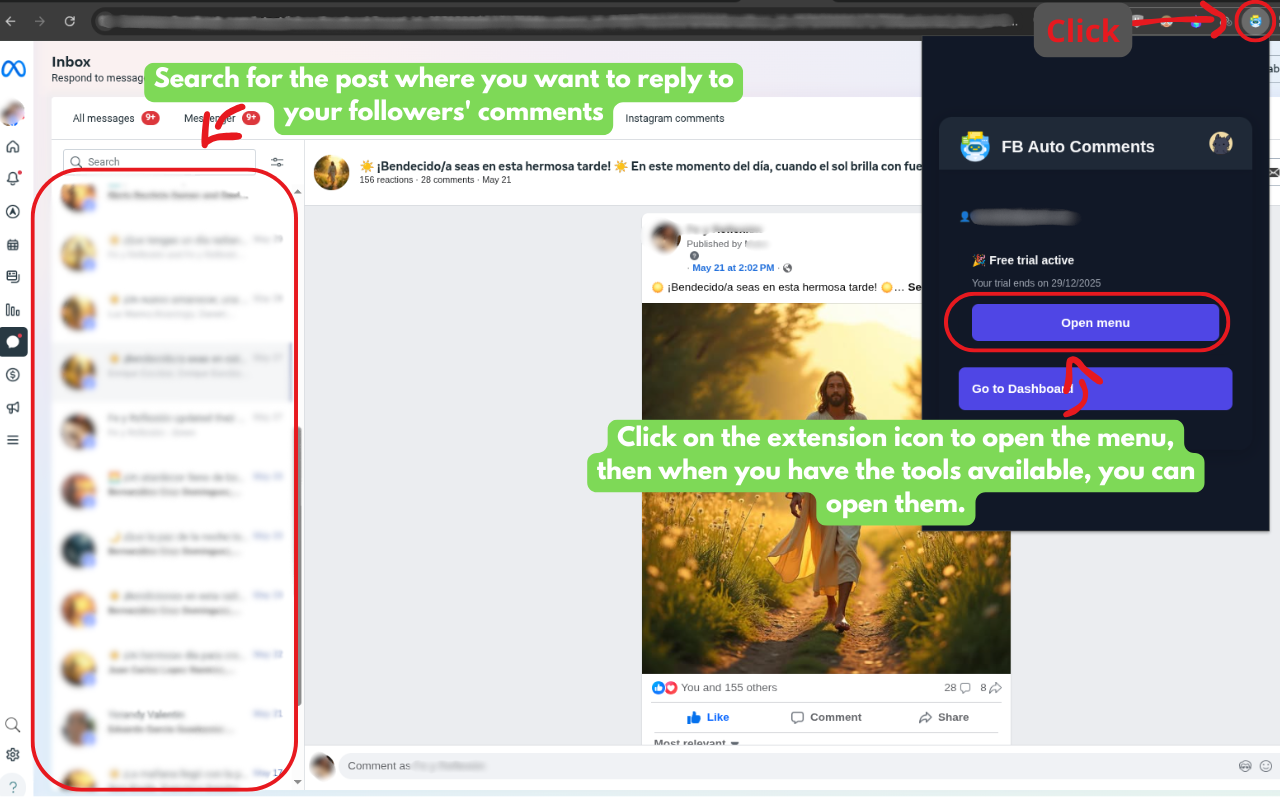 FB Auto Comments - 截图 4
