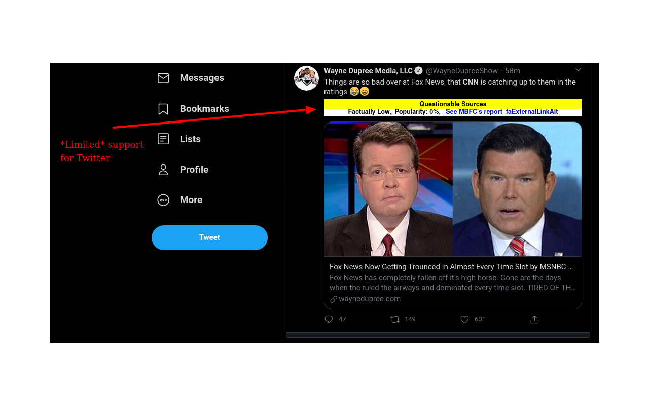 Media Bias Fact Check - 截图 2