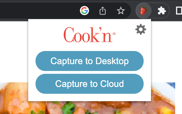 Cook'n Recipe Capture Plugin - 截图 2