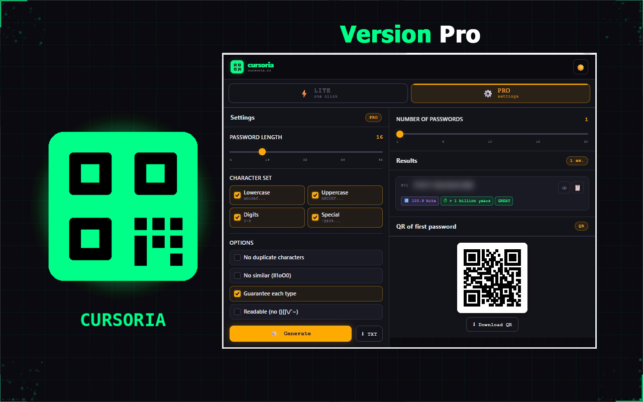 Password Generator — Cursoria - 截图 2