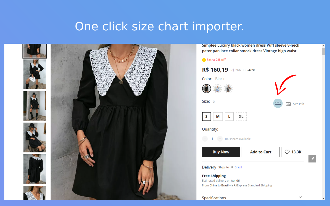 DSize: Dropship Clothing Size Chart - 截图 1