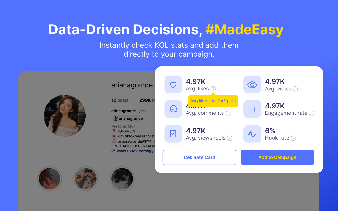 Check Engagement Rate Instagram & Tiktok by KOL.ID - 截图 1