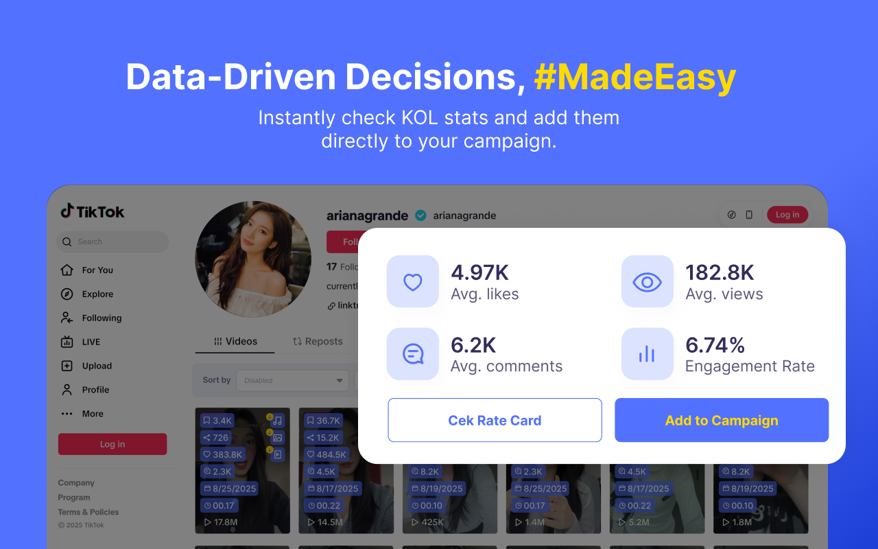 Check Engagement Rate Instagram & Tiktok by KOL.ID - 截图 2