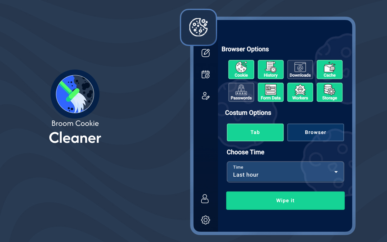 Broom Cookie Cleaner & Cookie Editor - 最适合 Chrome - 截图 5