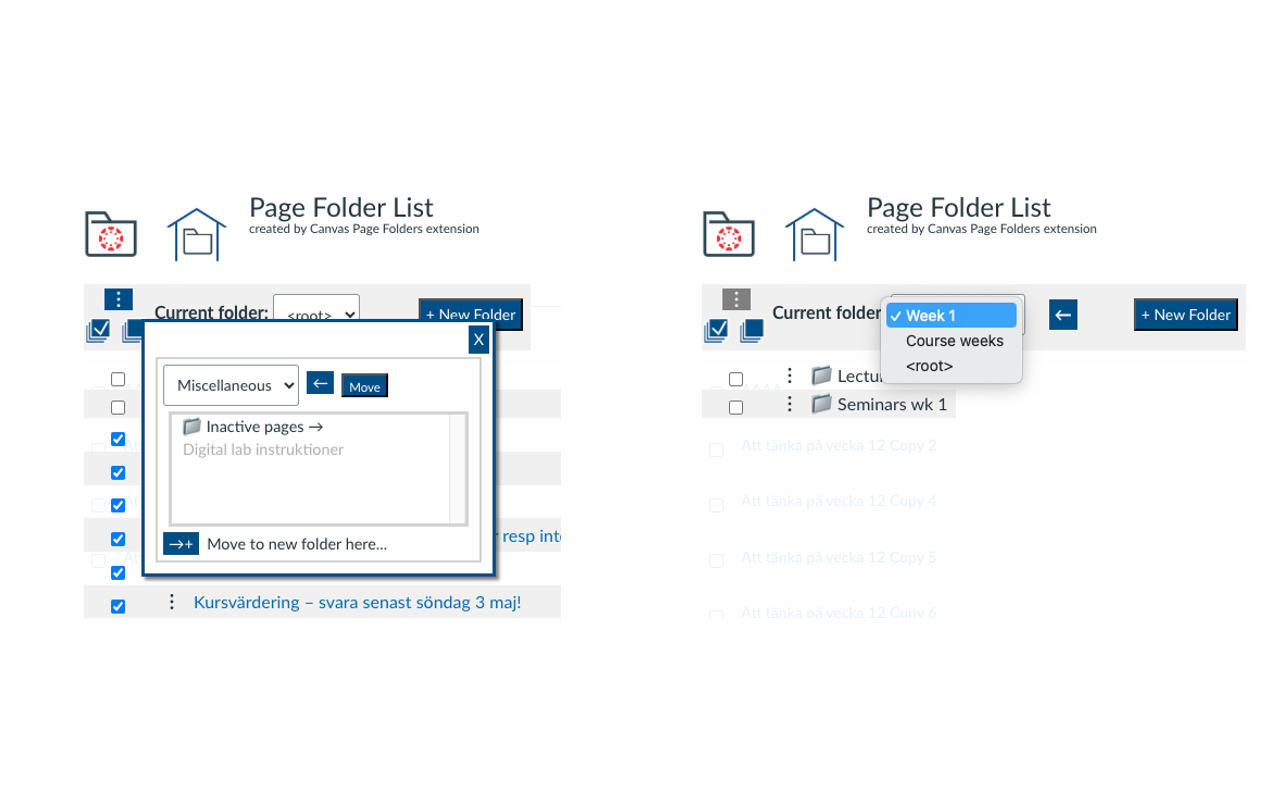 Canvas Page Folders - 截图 2