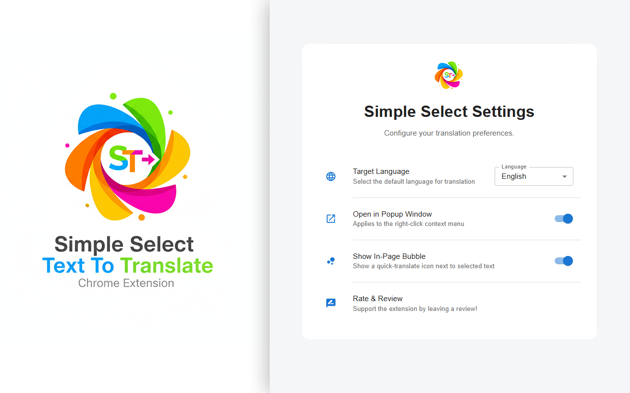 Simple Select to Translate - 截图 3