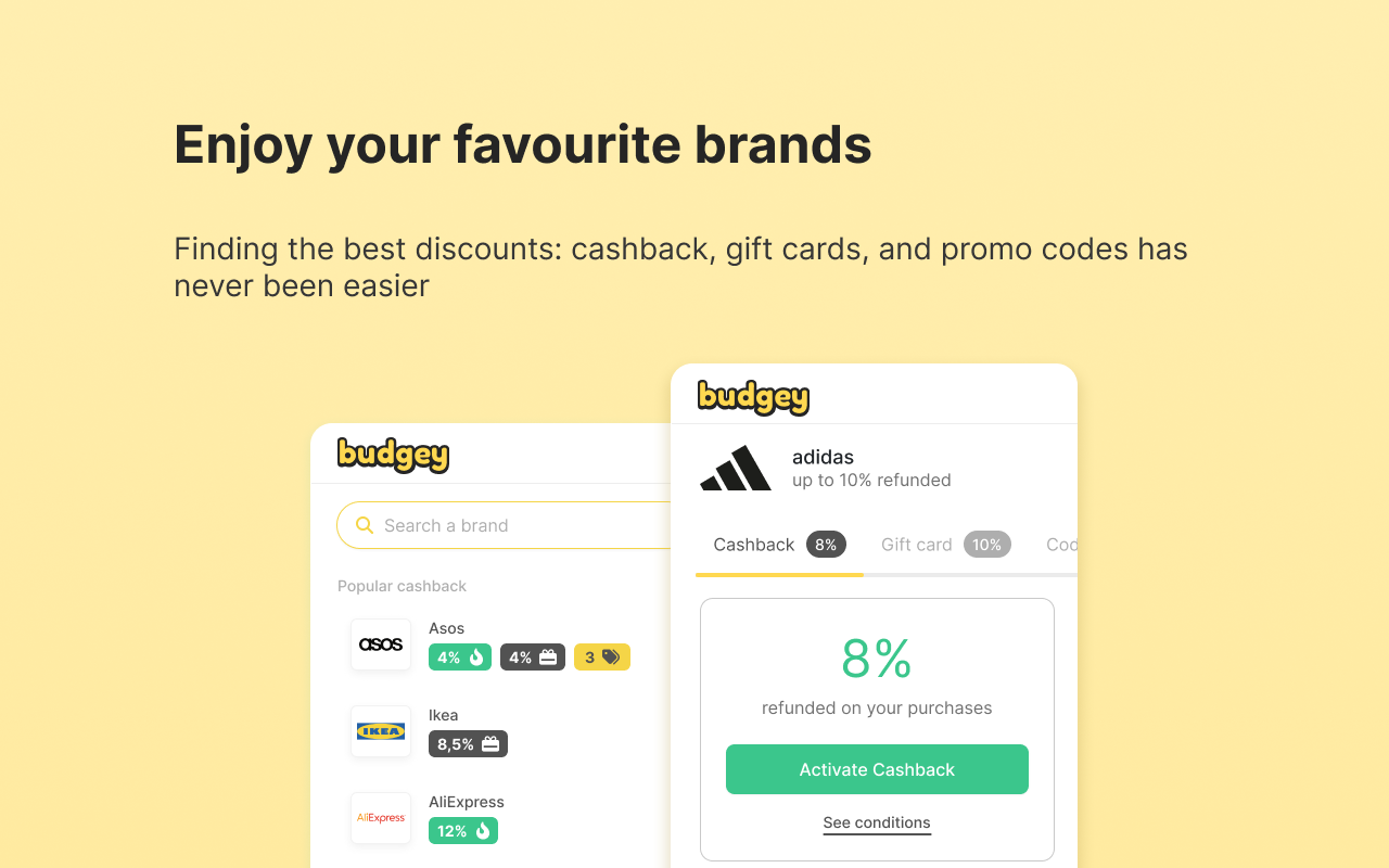 Budgey - Cashback & Promo Codes - 截图 3