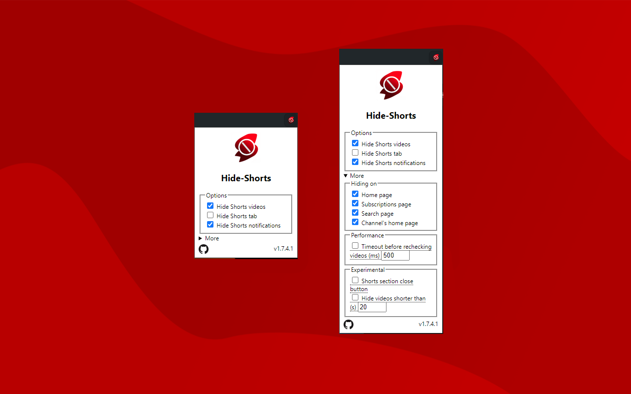 Hide shorts for Youtube™ - 截图 2