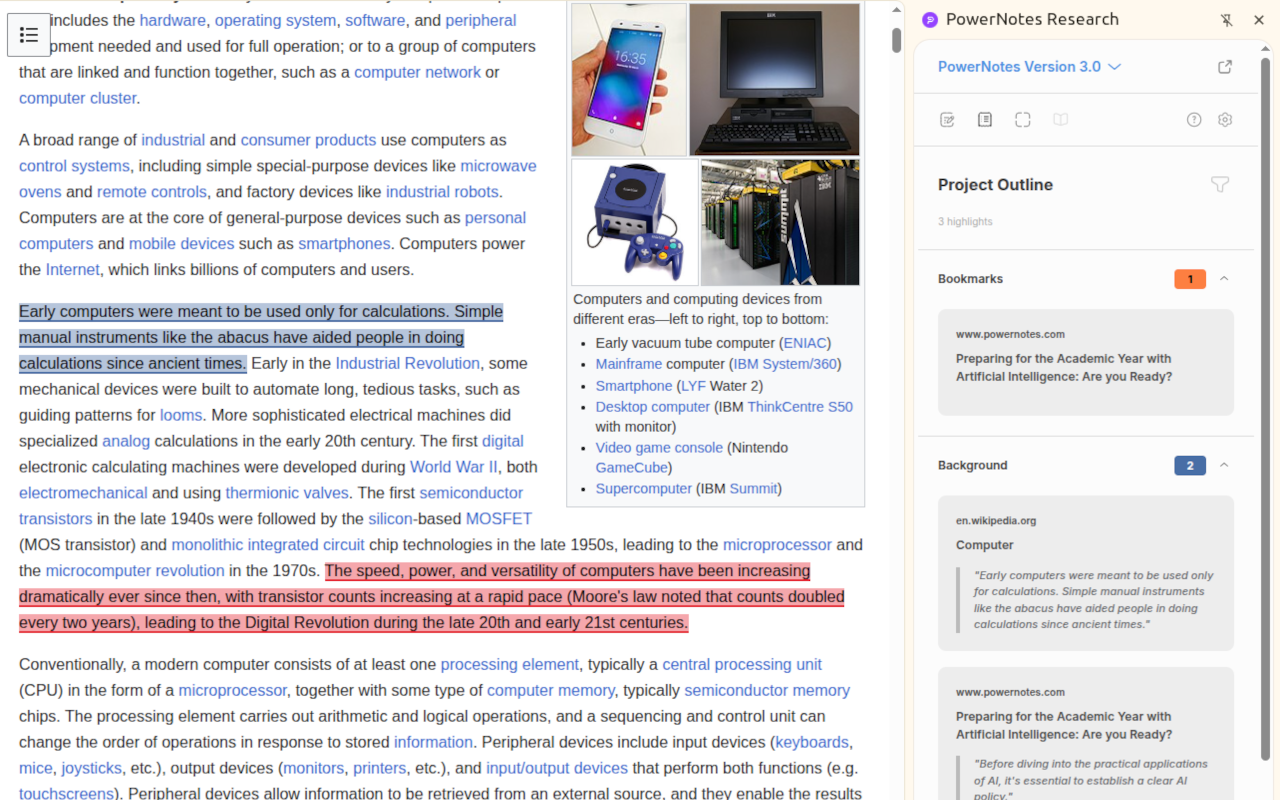 PowerNotes Research - 截图 1