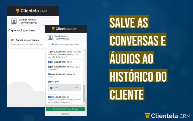 Clientela CRM - Extensão para Whatsapp Web - 截图 2