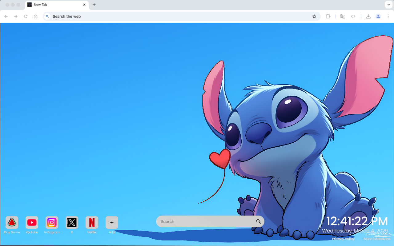 Stitch Loving Heart Live Wallpaper - 截图 3