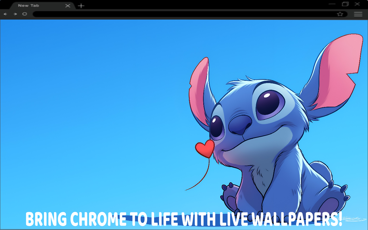 Stitch Loving Heart Live Wallpaper - 截图 4