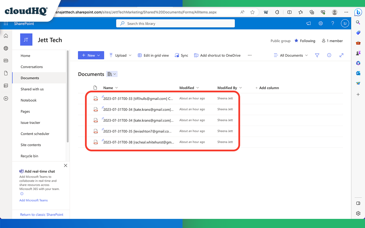 Back up emails to SharePoint - 截图 2