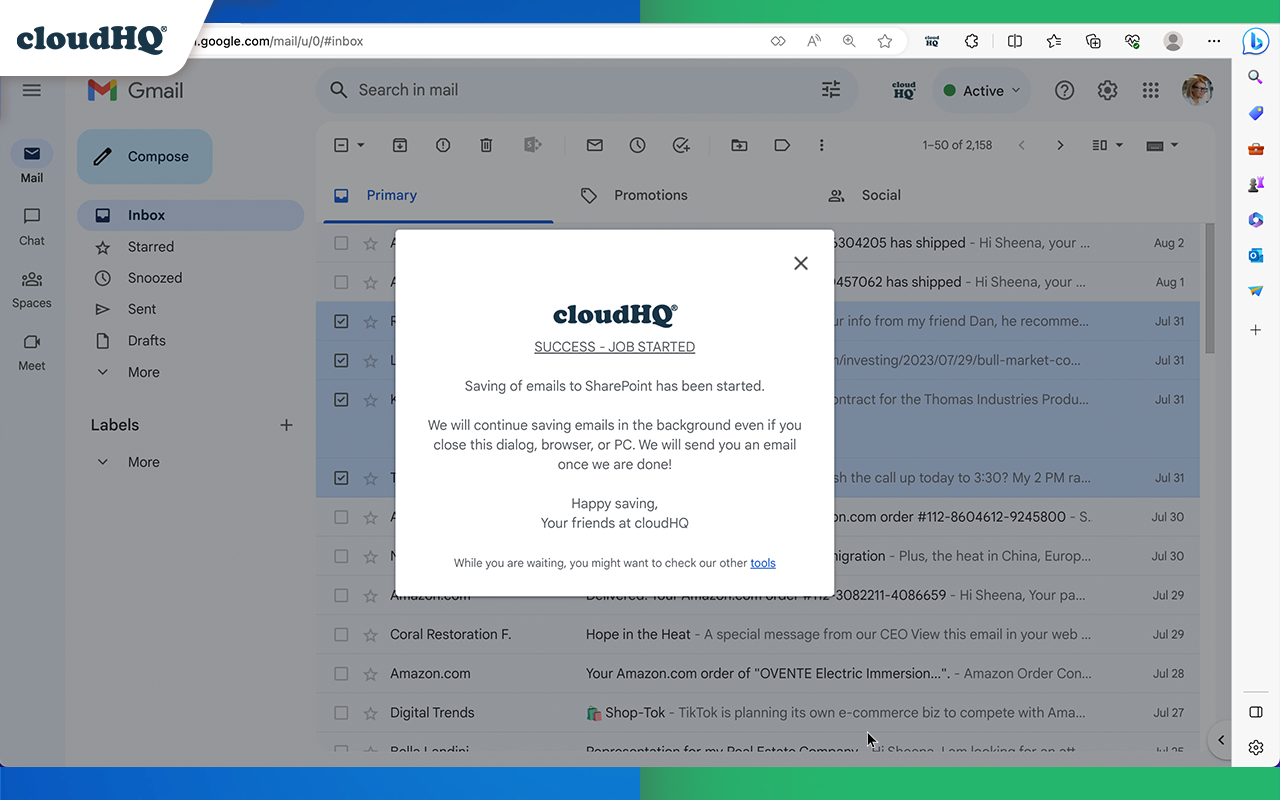 Back up emails to SharePoint - 截图 3