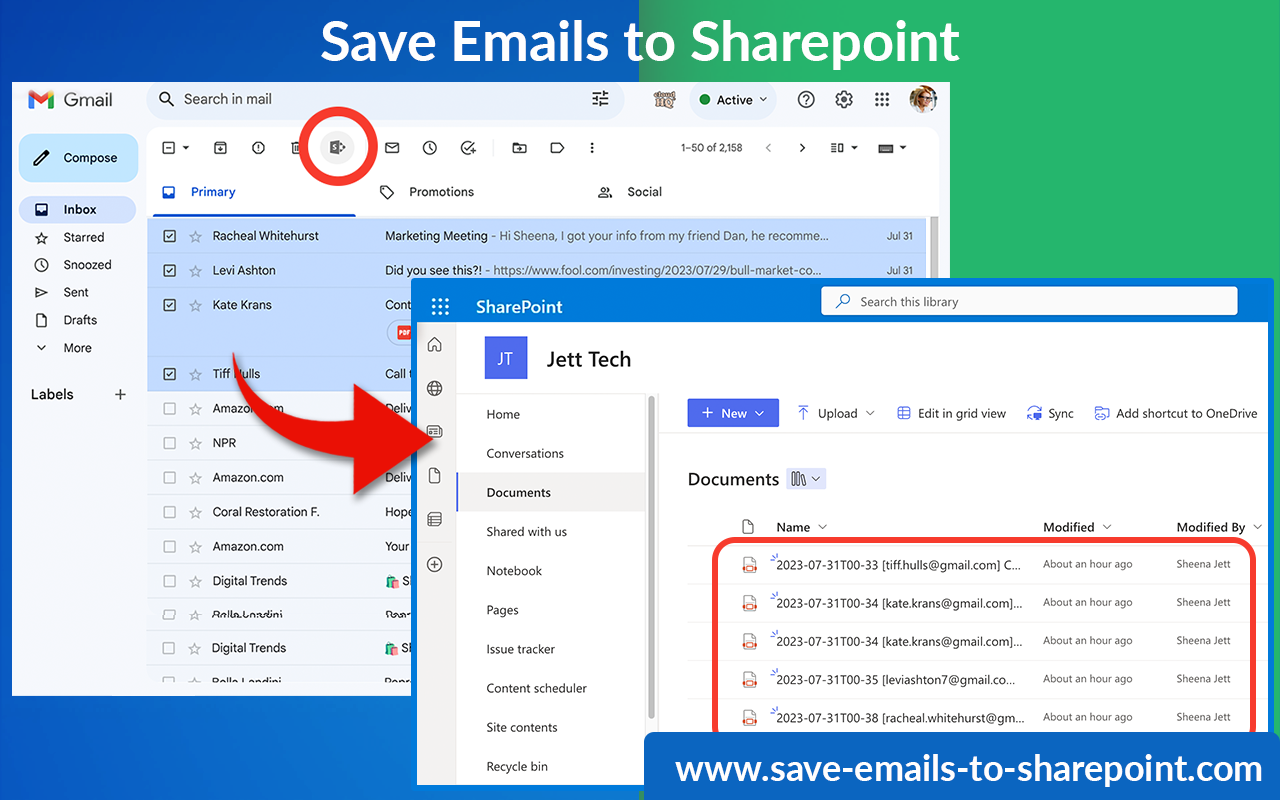 Back up emails to SharePoint - 截图 4