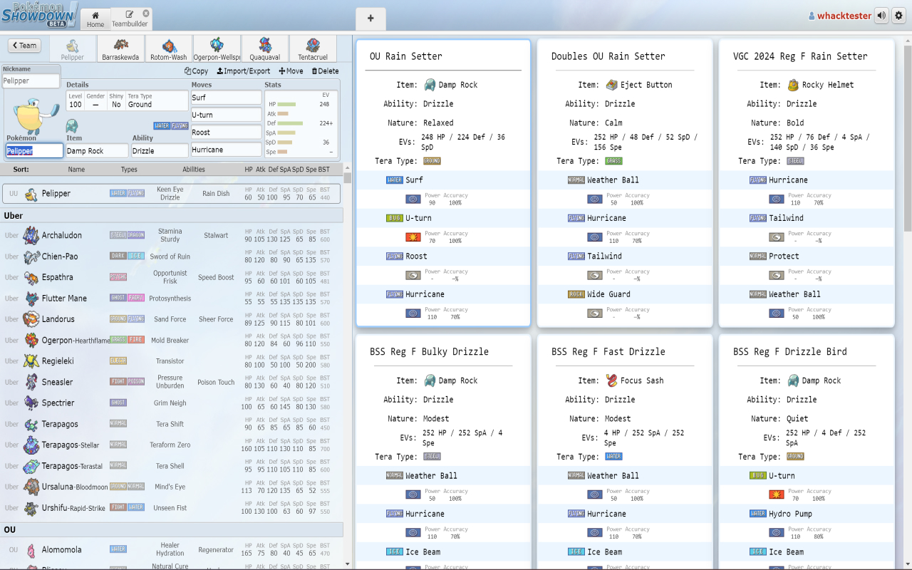 Pokemon Showdown Lapras Teambuilder - 截图 3