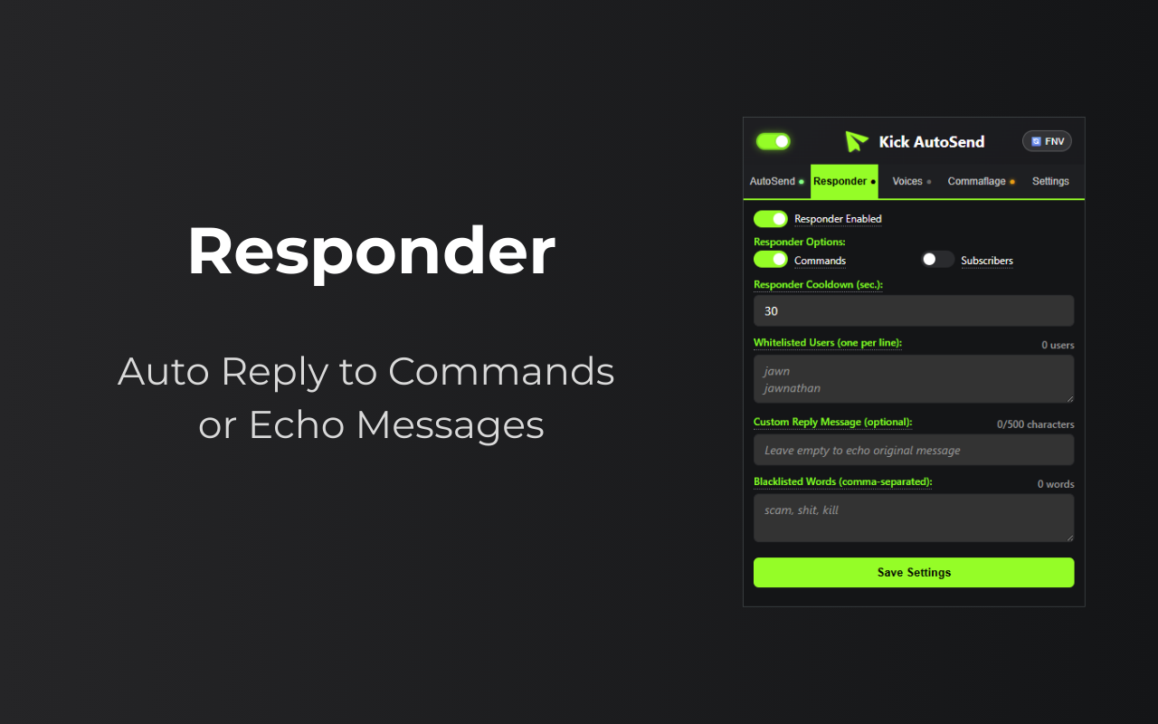 Kick AutoSend - 截图 3