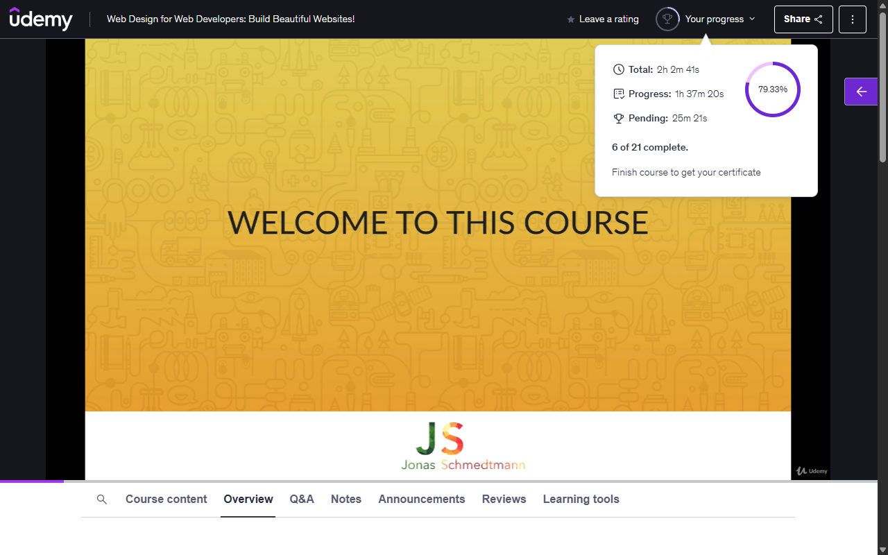 Udemy Time Remaining - 截图 3