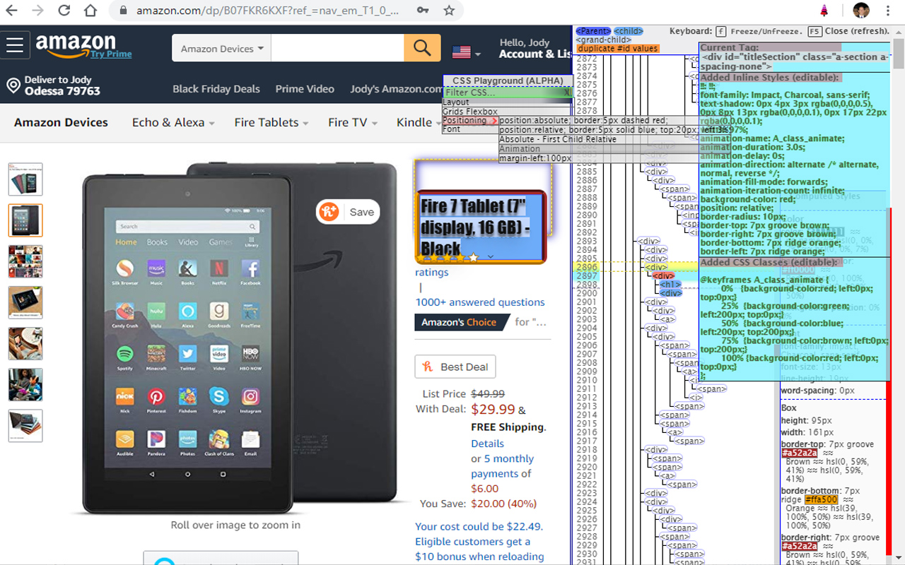 Css Playground and Dom Tree - 截图 3