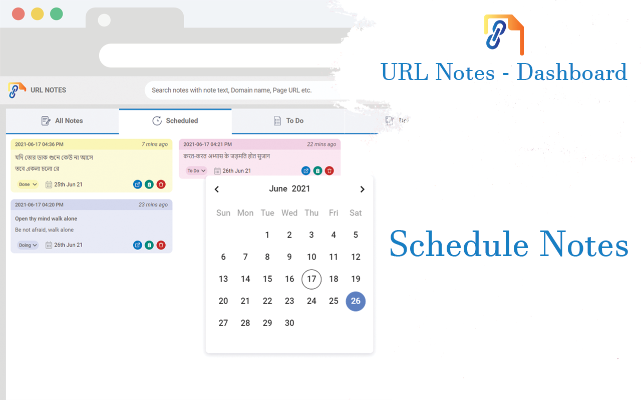 URL Notes: Best Tool to Take, Manage, and Export Notes While Browsing - 截图 2